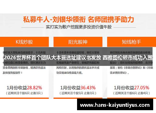2026世界杯首个团队大本营选址建议书发放 西雅图伦顿市成功入围 2026世界杯首个团队大本营选址建议书发放 西雅图伦顿市成功入围